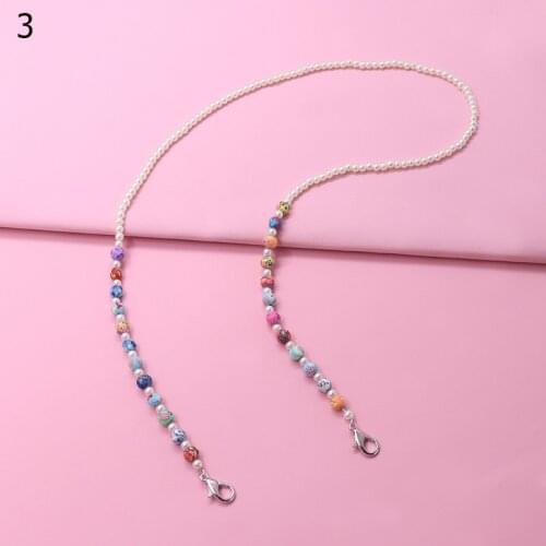 New Design Glasses Chain Anti-lost Face Mask Lanyards Beads Neck Straps Glasses Rope Mobile Phone Straps Eyewear Accessories