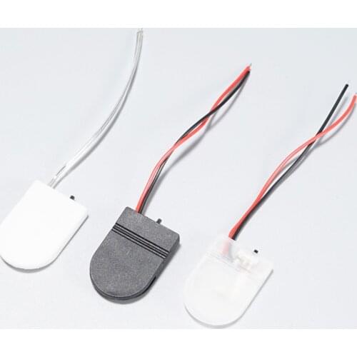CR2032 Button Coin Cell Battery Socket Holder Case Cover With ON-OFF Switch 3V battery Storage Box