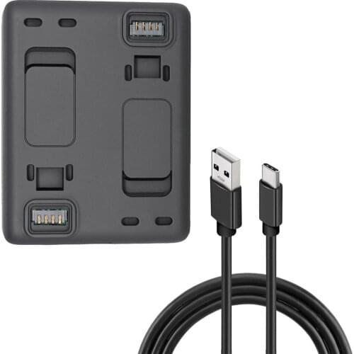 For Insta360 One R Fast Charger USB Charger Kit 2 In 1 Portable Charging Dock Stand Charging Base Action Sport Camera Accessorie