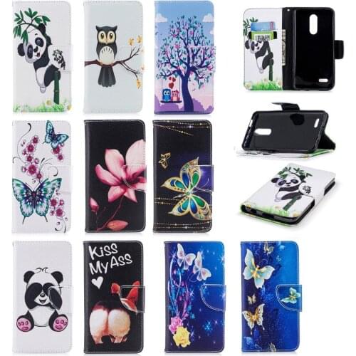 Flip Case For coque LG K10 2018 / LG K10 (2018) Case Cover Stand Case For LG K10 2018 Cover 5.3" + Card Holder