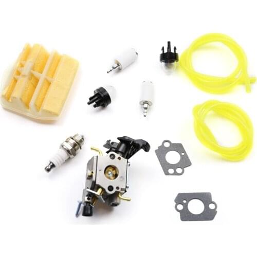 Carburetor Primer Bulb Fuel Line Filter Kit for 445 450 445E Chainsaw fo Zama T5UC