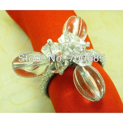 Bulk napkin rings beaded wedding, napkin holder,qn13053012