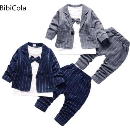 Baby Boys Clothing Sets Spring Autumn Children Kids Casual Cotton Coat+hoodies+pants 3pcs Suit Toddler Boys Baby Sports Outfits