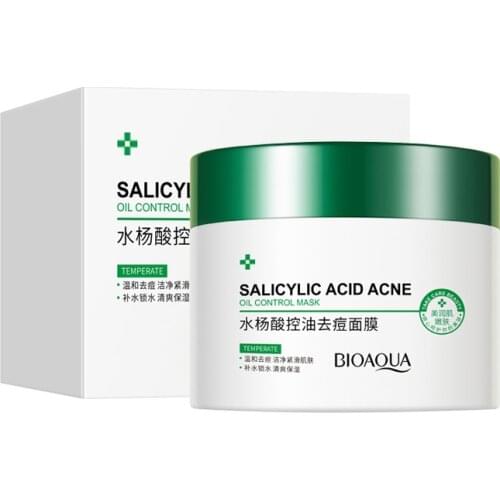 Salicylic Acid Oil Control Anti Acne Facial Mask Moisturize Brightening Skin Tone Gentle Cleansing Sleep Hydrating Shrink Pores
