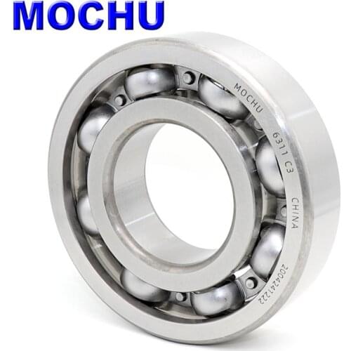 MOCHU 6311 C3 P5 55X120X29 6311 Bearing ABEC-5 Open Single Row Deep Groove Ball Bearings Metric C3 Clearance Steel Cage