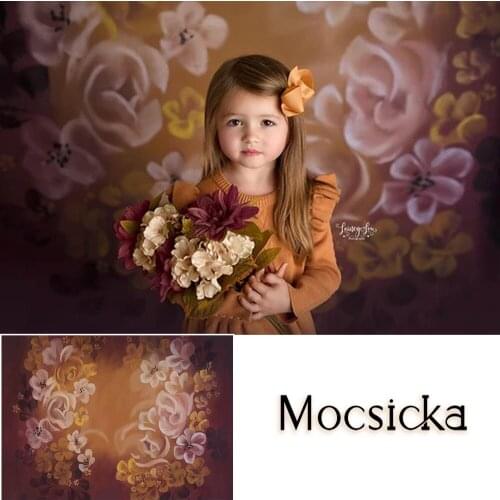 Mocsicka Blooming Flowers Photography Backdrops Abstract Fantasy Floral Children Kids Birthday Backgrounds for Photo Studio