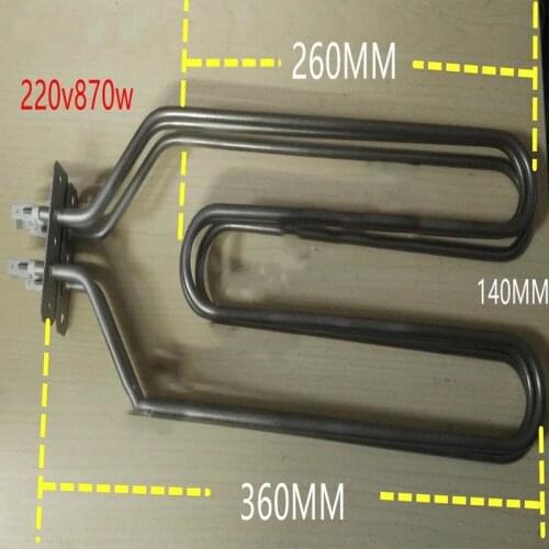 304 stainless steel heating element heating tube 220v electric oven heating element tube heater u-shaped heating element 870w