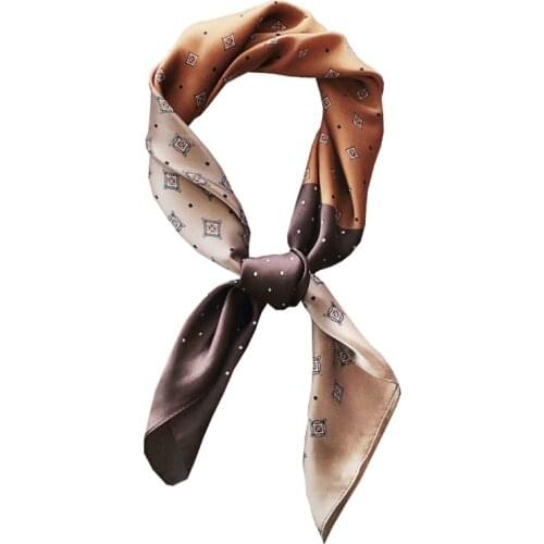 New Ins Scarf Square Business Female Professional Accessories All-Match Print Bag Neck Spring Lady Korean Quality Fadhion Scarfs