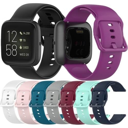 New Soft Silicone Band Correa For Fitbit Versa Versa 2 Smart Bracelet 23mm Wrist Strap Loop For Fitbit Versa Lite Blaze Watch