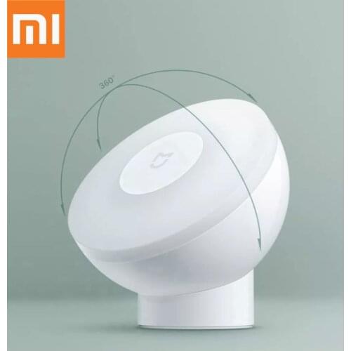 Original Xiaomi Mijia Led Induction Night Light Lamp Adjustable Brightness Infrared Smart Human Body Sensor with Magnetic Base