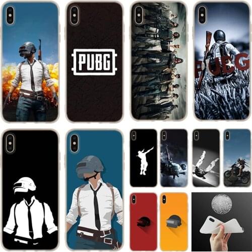 Pubg mobile stickers soft silicone Case Cover For iPhone 12 11 Pro 7 8 Plus XR XS Max 5 5S SE 6 6s 2020 Funda Etuis
