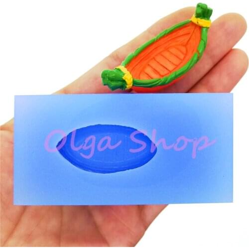 PYL890 49.0mm x 19.4mm Boat Silicone Mold Fondant Cake Decoration Candy Resin Clay Earrings Necklace Craft Soap Candle FOOD SAFE