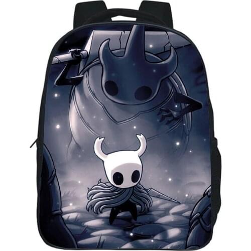 Game Hollow Knight Backpack Boys Girls Bags Children Small School Bag Teens Cartoon Knapsack Unisex Kawaii Rucksack Mochila