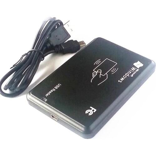 13.56Mhz Plug and play RFID IC Reader USB Proximity Sensor Smart Card Reader support window10 Decimal out