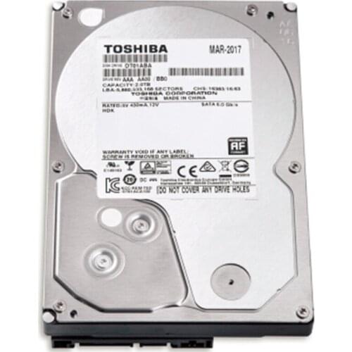 Toshiba HDD HD 2 TB 3.5 Internal Hard Disk Drives 3.5" 2TB Sata3 For Computer Monitors Desktop New Cheap Original Free Shipping