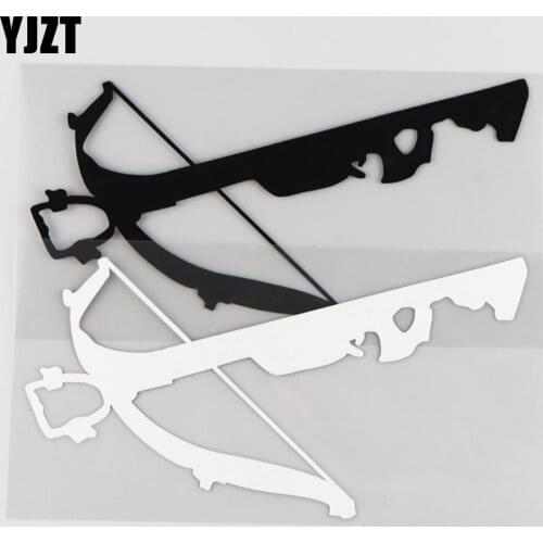 YJZT 17CM*8.6CM Weapon Crossbow Vinyl Decal Car Sticker Decorative Pattern 1A-0305