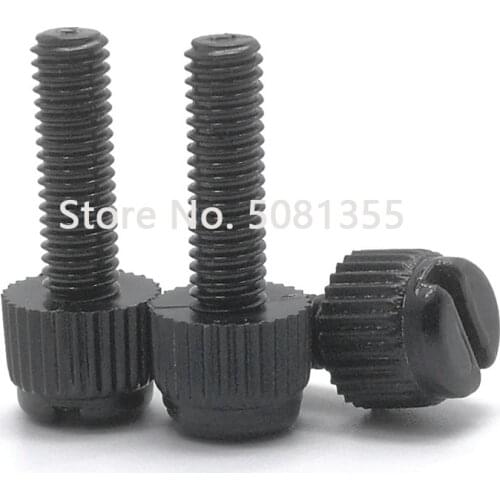 100pcs M3 M4 M5 M6 M8 Black or white nylon hand tighten screws , antirust bolt plastic knurled screws insulation bolts