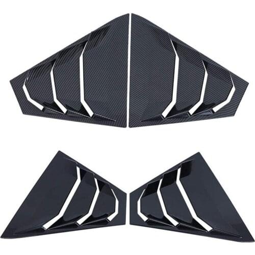 2PCS for Nissan Altima 2019-2021 Rear Side Window Louvers Air Vent Scoop Shades Cover Blinds Accessories