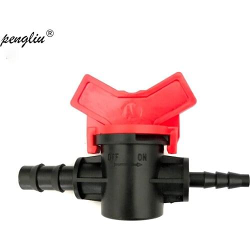 5Pcs 8/11mm to 4/7mm Water Hose Convenient Switch Coupling Valve Barbed Slotted Plastic Irrigation Water Hose Irrigation IT041