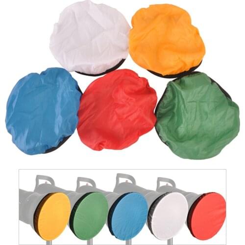 5Pcs Photography Light Shade Cloth Soft Diffuser Cover Blue/Red/Green/White/Yellow for 45°/55° Studio Light Shade Cover