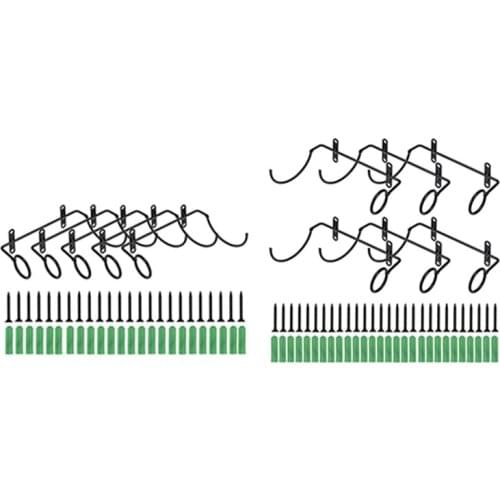 6Pcs Wine Display Shelf Wine Rack with Screws Home Bar Kitchen Storage Organizer Simple Wall Mounted Bottle Holder