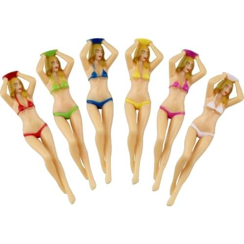 6Pcs Novelty Sexy Bikini Golf Tees Plastic Accessories golf tees 1 1/2 golf tees