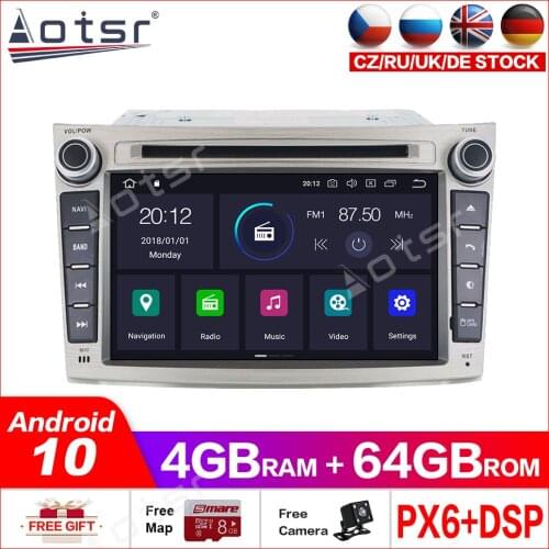 Android10.0 4G+64GB Car GPS DVD Player multimedia Radio For Subaru Legacy Outback 2009-2014 GPS Navigation Radio headunit DSP