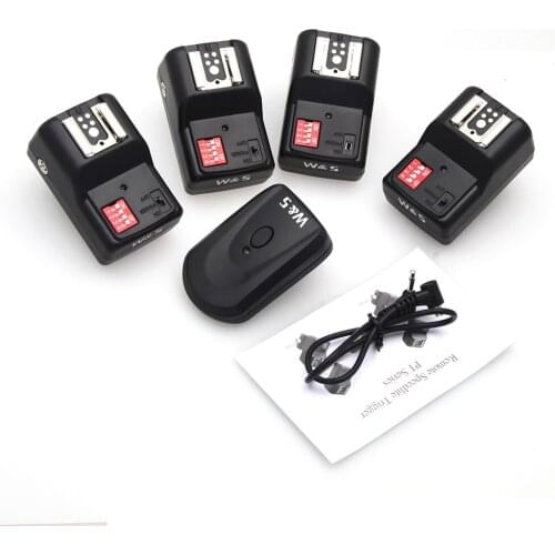 Wireless Remote Speedlite Flash Trigger with 4 Receivers for Canon Nikon Pentax Olympus DSLR Flashlight Synchronizer