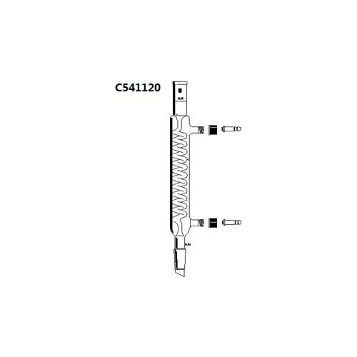 C541120 synthware,Condenser, Graham, Removable Hose Connections, Joints:14/20, O.D. Hose Connection:8mm Jacket Length:120mm