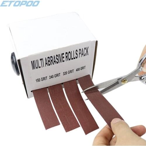 Extractable Sandpaper Belt 150/240/320/400 Grit Grinder Drawable Sanding Belts Abrasive Rolls Polishing Bands Pack Abrasive Tool