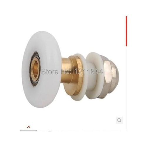 Shower room pulley glass door nylon roller wheels copper large bearing