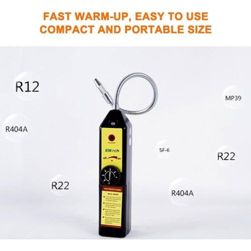 Freon Refrigerant Leak Detector Halogen Gas Leak Detector WJL-6000 7-Level Adjustable Sensitivity CFCs HCFCs HFSc Leakage Tester