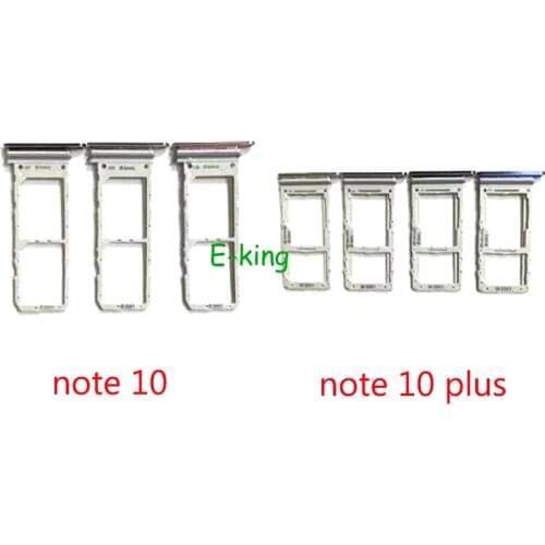 10PCS For Samsung Galaxy Note 10 Plus 5G Sim Card Slot Tray Holder Sim Card Reader Socket