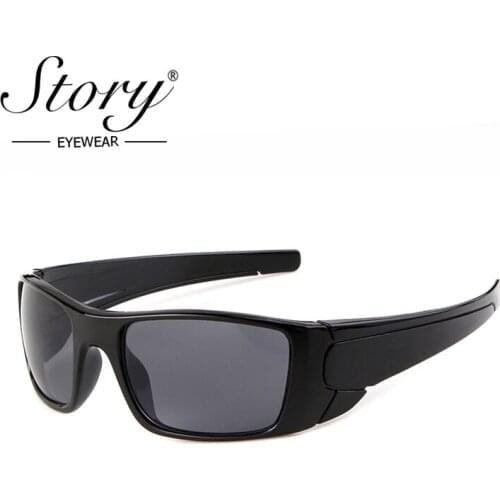 STORY 2018 Outdoor Sport Protective Sunglasses Eyewear Men Women Brand Designer Big Frame Square Lens Sport Sun Glasses UV400