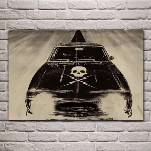 Cool dark artistic car vehicle fantasy artwork fabric posters on the wall picture home art living room decoration EX522