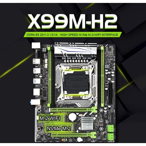 New Product X99 Motherboard Lga 2011-3 Socket Support E5 V3 V4 Cpu and 4*DDR4 ECC REG RAM With 2*PCIE-16X SSD M.2 NVME, Wifi