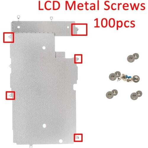 100pcs Metal Backplate Screw for iPhone 7G 7 PLUS Back Plate shield Screw inside Screw Parts