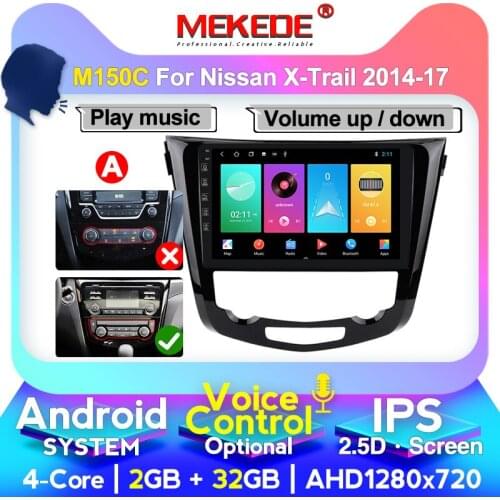 IPS Screen Android 9.0 Carplay for Nissan X-Trail T32 Qashqai 2 j11 Radio 2014 2015 2016 2017 Multimedia Radio Video