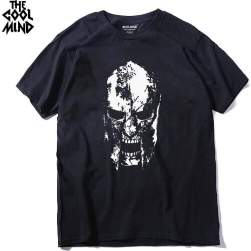 COOLMIND PU0314A cotton mens tee shirts casual short sleeve cool fashion men T shirt street style comfortable men T-shirt