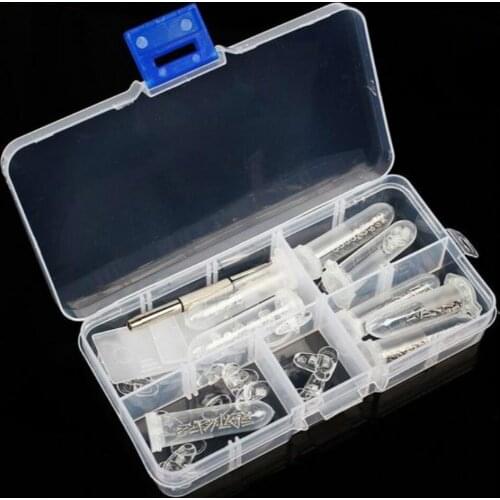 Nuts Assortment DIY Box Glass Screws Tiny Screws Multi-function Repair Tool Kit Multiple Type Screws Replacements Nose Pad