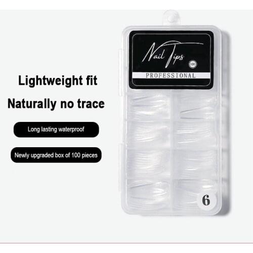 False nails for children long reusable Fingernails Nail fake Womens Tips For Nails Accessories Manicure Transparent Beauty