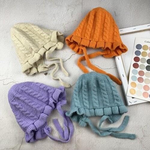 New Arrival Soft Warm Baby Hats Winter Knittied Beanie Hat Girls Boys Crochet Elasticity Hats Children Casual Warm Baby Cap