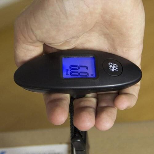 New 40kg/100g LCD Digital Electronic Luggage Scale Portable Suitcase Scale Handled Travel Bag Weighting Fish Hook Hanging Scale