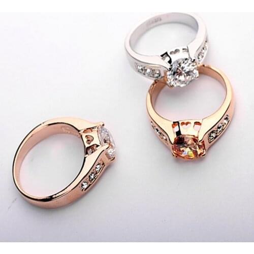 Italina Rigant Weddeing Ring Engagement Ring For Men With Gennuine Austrian Zircon Not Easy To Fade C1#RG93405