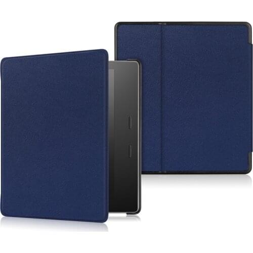 Solid Color case For Amazon Kindle Oasis 7 inch 2019 2017 Ebook reader Leather Cover