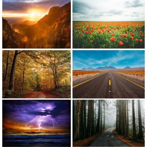 Natural Scenery Photography Background Spring Landscape Travel Photo Backdrops Studio Props 2196 SSL-08