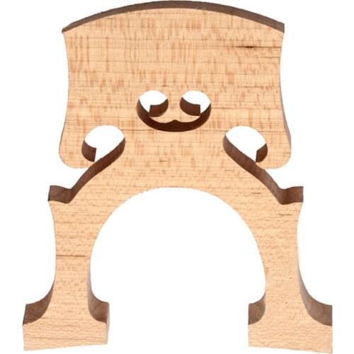 Professional Cello Bridge for 4/4 3/4 1/2 Size Cello Maple Wood B-ridge Mini Size Light Weight Portable Wooden Material 1 Pcs