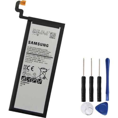 Original Replacement Samsung Phone Battery For Galaxy Note 5 SM-N9208 Note5 N9208 N9200 N920t N920c Genuine EB-BN920ABE 3000mAh