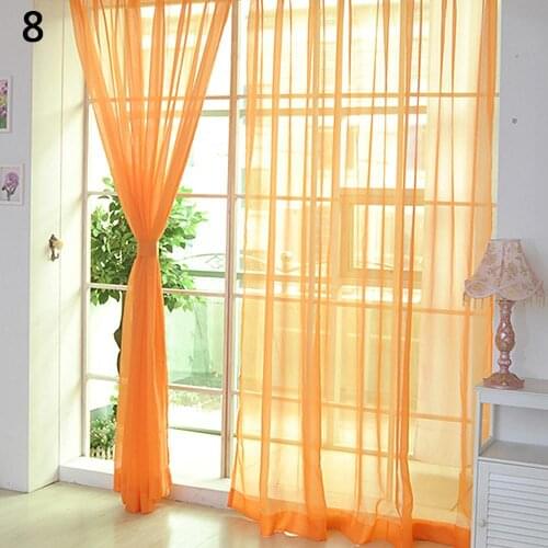 European and American Style Glass Yarn Tulle Curtains for Living Room Window Screening Curtains Drape Panel Sheers Home Textile