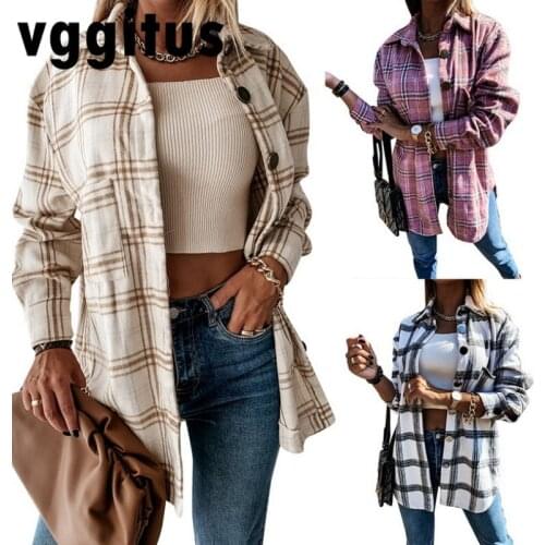 Vggitus Check Blouses
